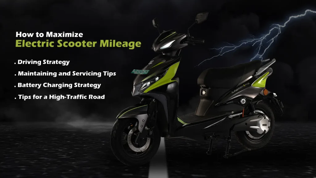 strategy to increase mileage of electric scooter