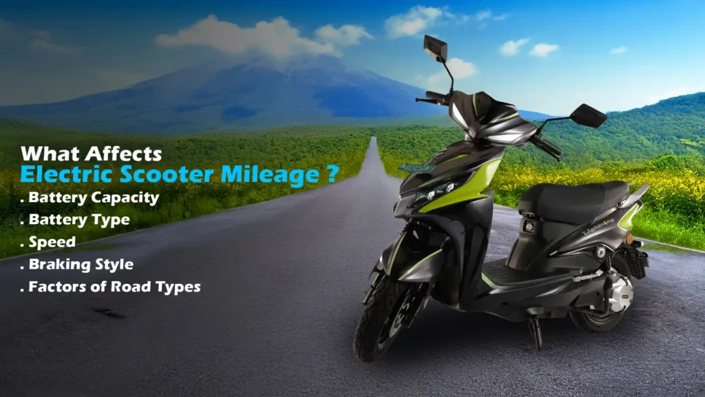 what affects mileage of electric scooter